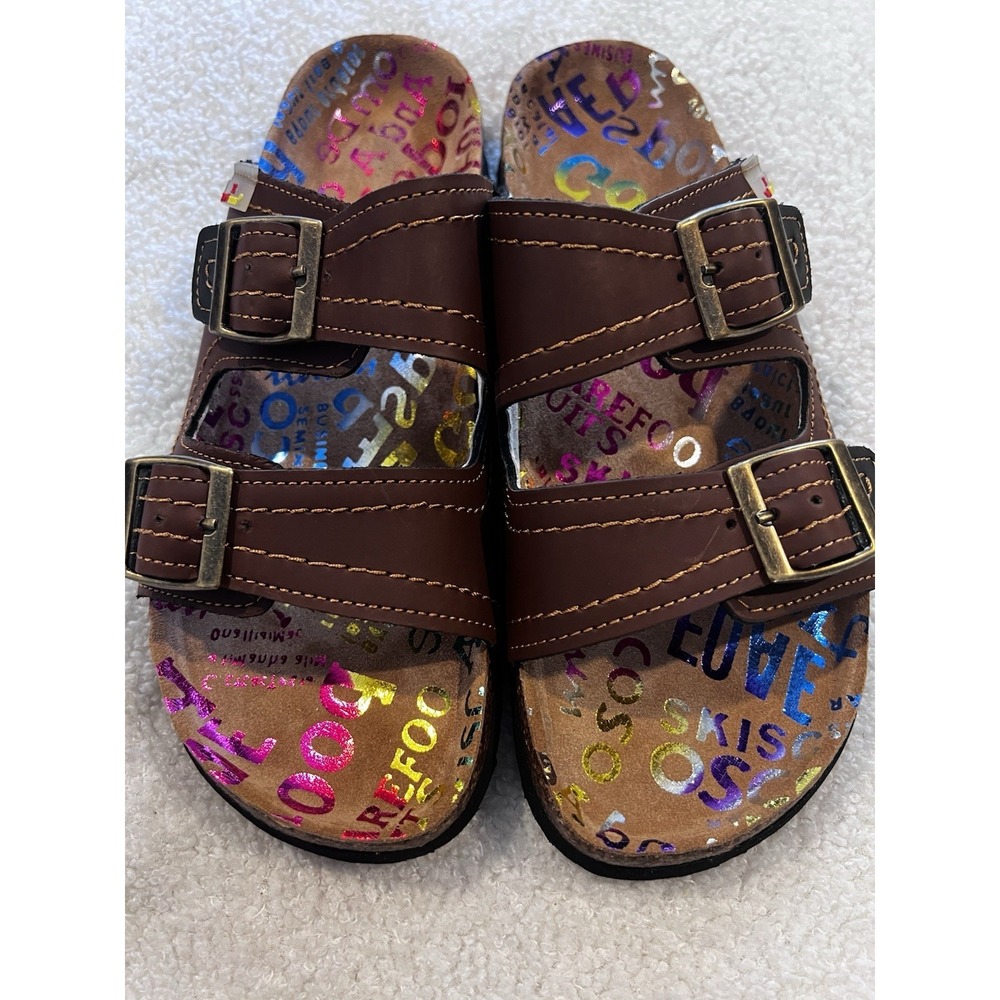 TMA Eyes Sandals Brown Leather Size 7 US‎ - Picture 6 of 6